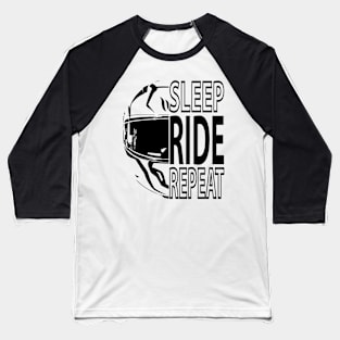 Sleep Ride Repeat Baseball T-Shirt